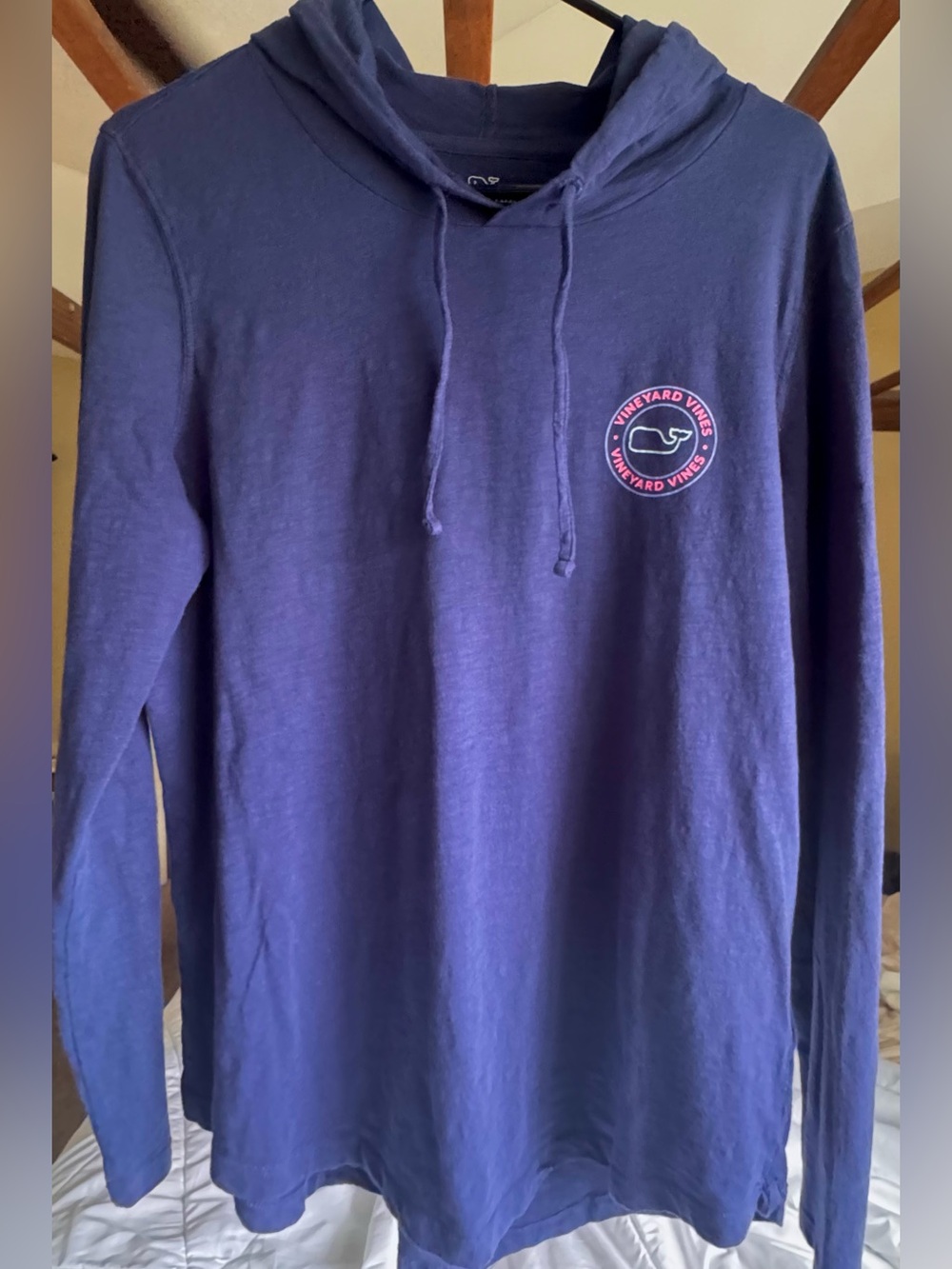 Vineyard Vines Women’s Slub Cotton Whale Hoodie, Size L